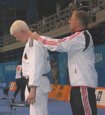 Matthias Krieger vor seinem Kampf 2004 in Athen